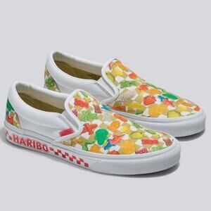 VANS X HARIBO M 8 / W 9.5 Classic Slip On Sneaker Checkerboard Gummy Bear